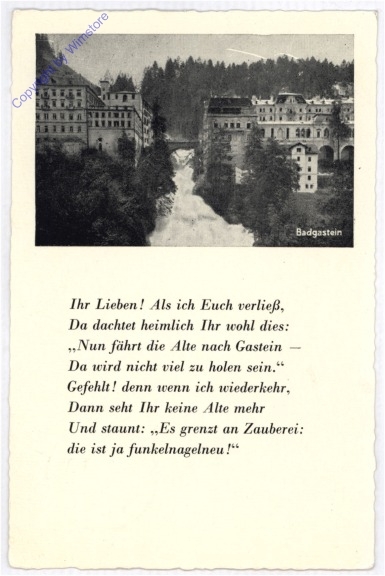 ak197061 Bad Gastein, Ortsansicht mit Vers