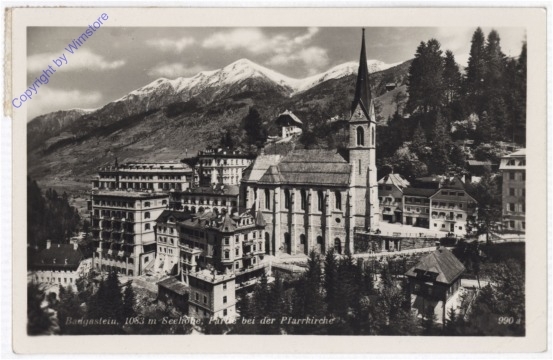 ak197075 Bad Gastein, Partei bei der Pfarrkirche