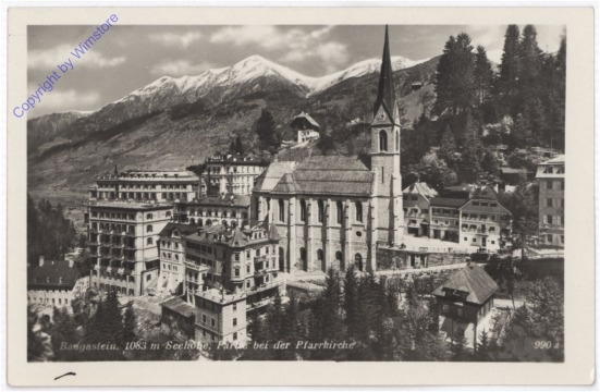 ak197076 Bad Gastein, Partei bei der Pfarrkirche