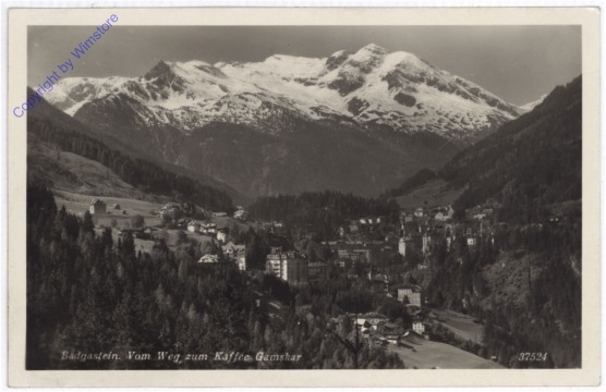 ak197112 Bad Gastein, Vom Weg zum Kaffee Gamskar