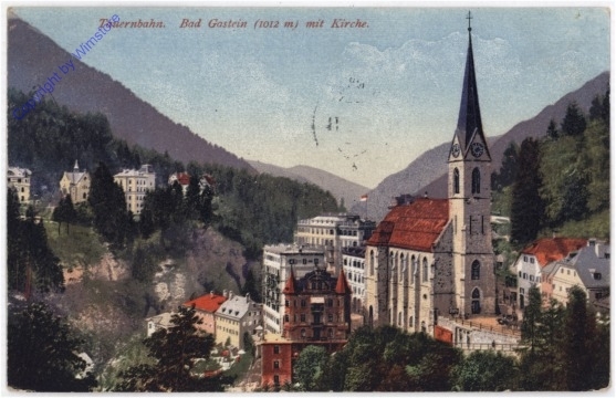 ak197122 Bad Gastein, Ortsansicht, Tauernbahn