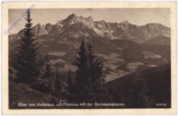 Filzmoos, mit Blick vom Roßbrand mit der Dachsteingruppe