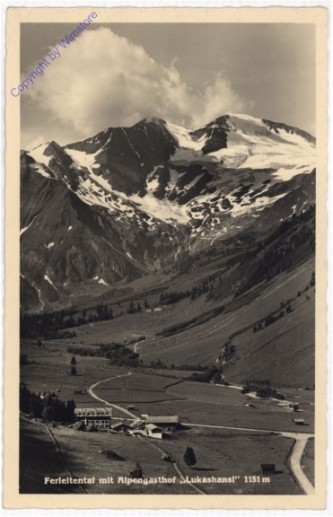 Fusch an der Großglocknerstraße, Ferleitental mit Alpengasthof "Lukashansl"