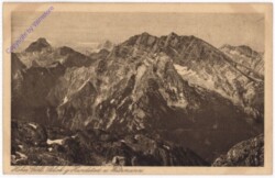 Golling an der Salzach, Hoher Göll, Blick g.  Hundstod und Watzmann