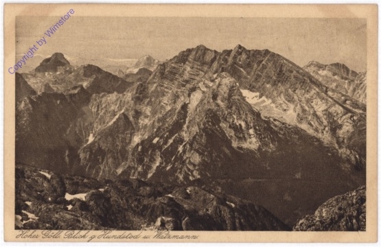 ak197230 Golling an der Salzach, Hoher Göll, Blick g. Hundstod und Watzmann