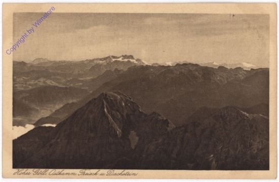 ak197235 Golling an der Salzach, Hoher Göll Ostkamm m. Freieck und Dachstein