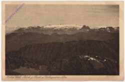 Golling an der Salzach, Hoher Göll, Blick g. Brett u. Uibergossne Alm