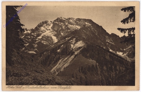 ak197237 Golling an der Salzach, Hoher Göll u. Purtschellerhaus vom Rossfeld