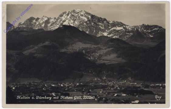 Hallein, Dürnberg mit Hohem Göll