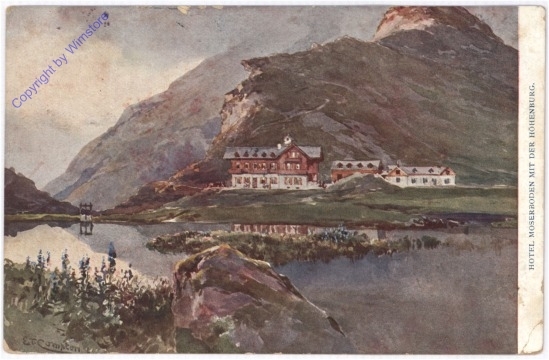 ak197367 Kaprun, Hotel Moserboden mit der Höhenburg