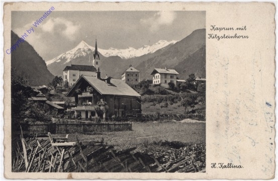 ak197369 Kaprun, mit dem Kitzsteinhorn