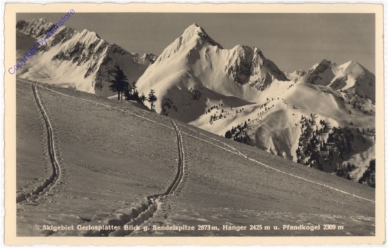 ak197379 Krimml, Skigebiet Gerlosplatte, Blick g. Sendelspitze, Hanger und Pfandkogel