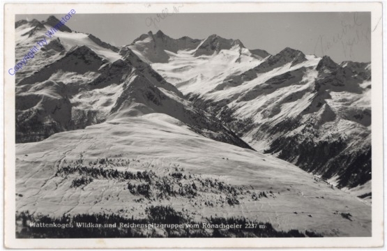 ak197380 Krimml, Plattenkogel, Wildkar und Reichenspitzgruppe vom Ronachgeier