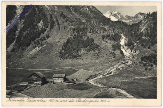 Krimml, Krimmler Tauernhaus und die Reichenspitze