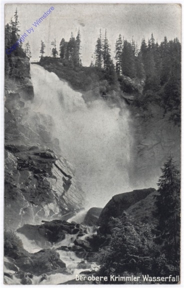 Krimml, Der obere Krimmler Wasserfall
