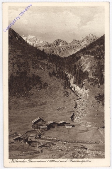 Krimml, Krimmler Tauernhaus und die Reichenspitze