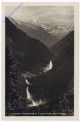 Krimml, Krimmler Wasserfälle mit der Dreiherrenspitze