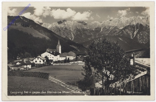 Leogang, gegen das Steinerne Meer