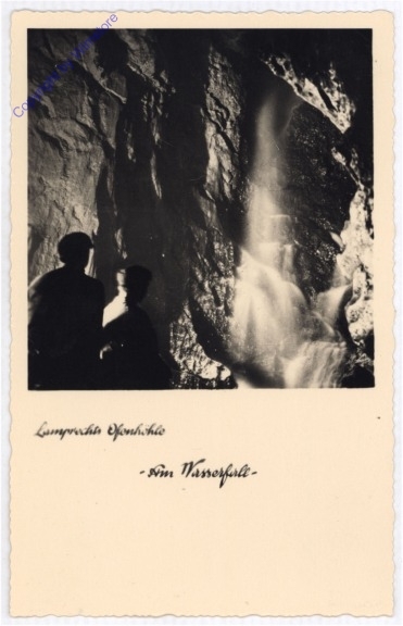 Lofer, Lamprechts Ofenlochhöhlen, Am Wasserfall