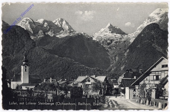Lofer, mit Loferer Steinberge