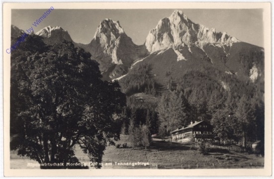 Mordegg, Alpenwirtschaft am Tennengebirge