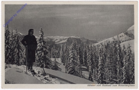 ak197483 Mühlbach am Hochkönig, Abfahrt vom Hochkeit zum Mitterberghaus