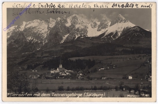 Pfarrwerfen, mit dem Tennengebirge