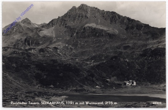 Radstädter Tauern, Seekarhaus  mit Wurmwand