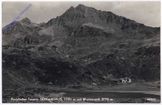 Radstädter Tauern, Seekarhaus  mit Wurmwand