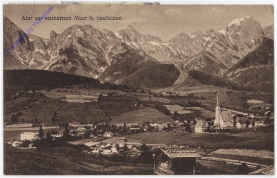 Saalfelden, Ortsansicht Alm