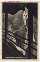St. Johann im Pongau, Liechtensteinklamm, Wasserfall vom Tunnel