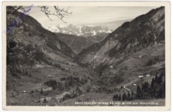 Thalgau, Grossarler Straße mit Blick zum Hochkönig