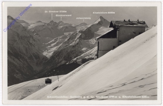 ak197726 Zell am See, Schmittenhöhe, Seilbahn g.d. Gr. Glockner und Kitzsteinhorn