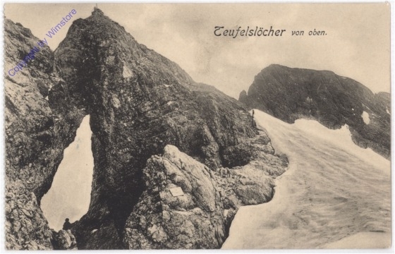ak197742 Zell am See, Teufelslöcher von oben