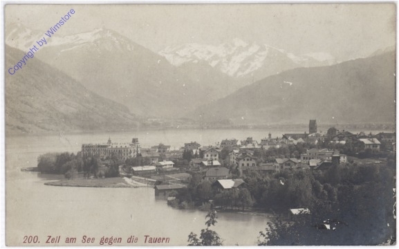 ak197744 Zell am See, gegen die Tauern