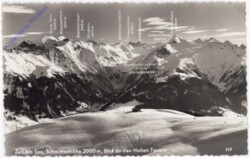 Zell am See, Schmittenhöhe, Blick g.d. Hohen Tauern