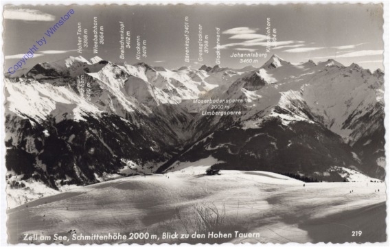 ak197759 Zell am See, Schmittenhöhe, Blick g.d. Hohen Tauern