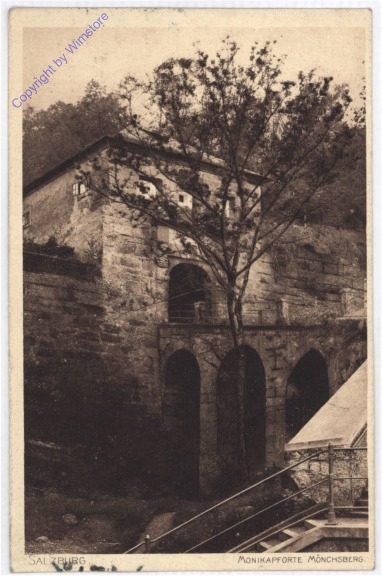 ak197777 Salzburg, Monikapforte, Mönchsberg