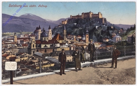 Salzburg, vom elektr. Aufzug