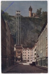 Salzburg, Elektr. Aufzug a.d. Mönchsberg