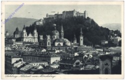 Salzburg, Altstadt vom Mönchsberg