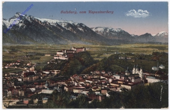 ak197792 Salzburg, vom Kapzinerberg