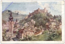 ak197797 Salzburg, vom Mönchsberg