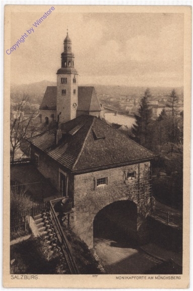 Salzburg, Monikapforte, Mönchsberg