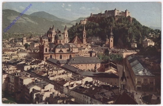 Salzburg, Blick auf Hohensalzburg