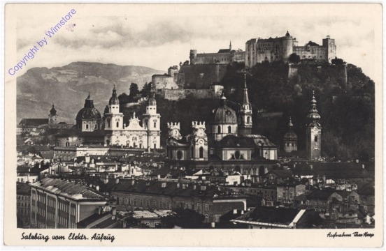 Salzburg, vom elektr. Aufzug