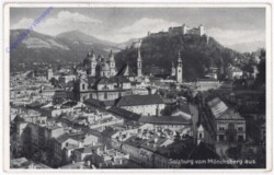 Salzburg, vom Mönchsberg aus