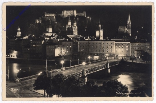 Salzburg, bei Nacht