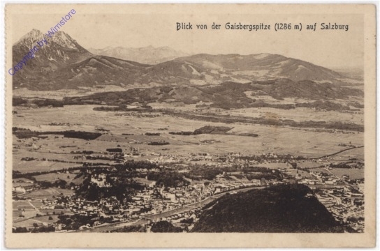 Salzburg, Blick von der Gaisbergspitze