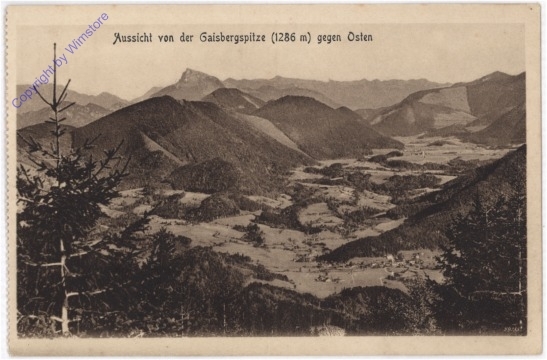 Salzburg, Aussicht von der Gaisbergspitze gegen Osten